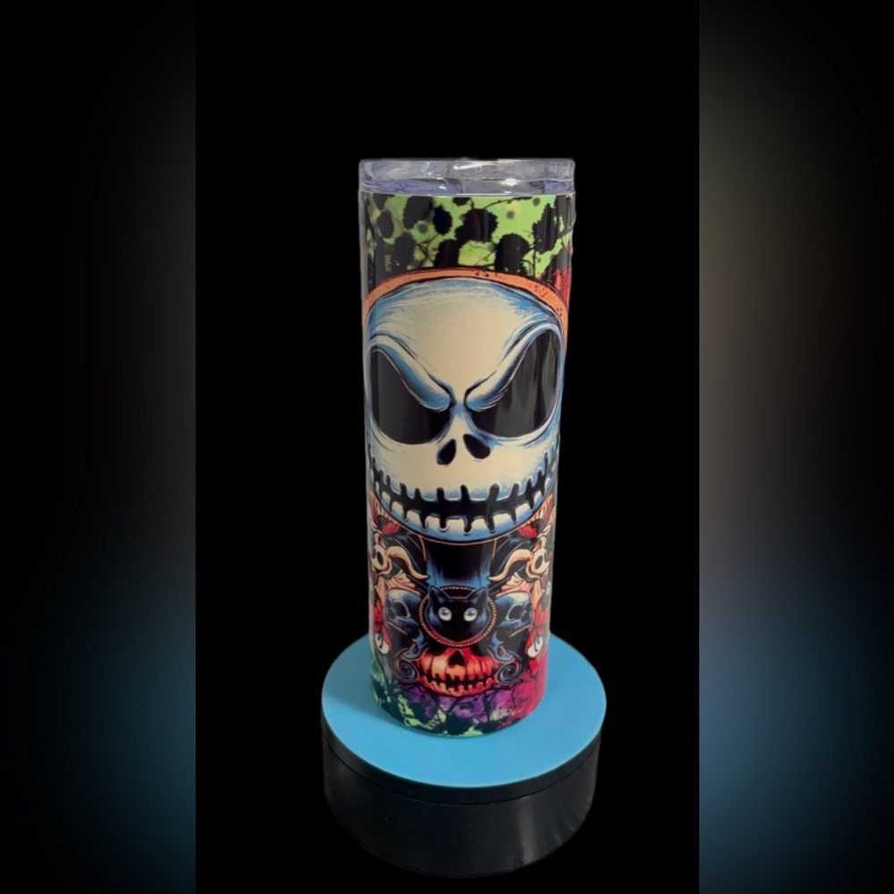 20 oz Jack Skellington Nightmare Insulated Tumbler Multicolor Drink